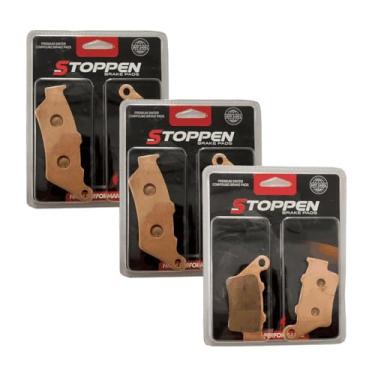 Imagem de Stoppen Pastilhas de Freio Sinterizadas para BMW F700GS, F750GS, F800GS, F850GS, F900GS Adventure, Kit Completo Dianteiro e Traseiro