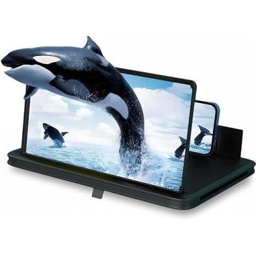 Imagem de Lupa de telefone para tela grande, expansor de tela HD 2026, suporte de telefone dobrável de 10 polegadas com amplificador de tela de filme para viagens, tela de ampliação 3D portátil para idosos - 10