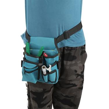 Imagem de Yctze Suporte de Cintura para Bolsa de Ferramentas Conveniente Com Cinto Ajustável para Eletricistas e Mecânicos - Bolsa de Ferramentas para Eletricistas Com Vários Bolsos para Fácil Acesso