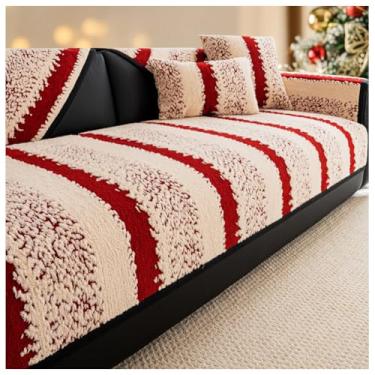 Imagem de SPXMQSS Capas de sofá para sofá, capa de sofá macia para seção, capa de sofá universal antiderrapante em forma de L, capa grossa de canto acolchoada lavável para sala de estar A 70 x 240 cm