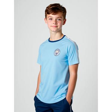 Imagem de Camiseta Juvenil Dry Fit Manchester City Azul Claro 16