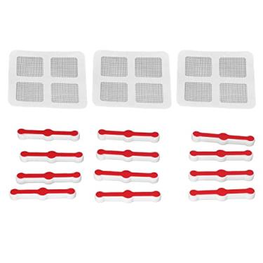 Imagem de Clipe de fixação de janela de tela Ainoli Conjunto de remendos de reparo de fivela de instalação de tela de segurança para proteção do bebê