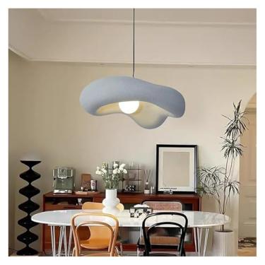 Imagem de Lustre moderno de 45 cm em estilo japonês Wabi-Sabi, luminária pendente criativa com altura ajustável e base G9 para cozinha, sala de jantar, sala de estar e bar (lâmpada não incluída).