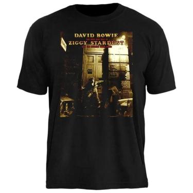 Imagem de Camiseta David Bowie Stamp Unissex em Algodão Manga Curta-Unissex