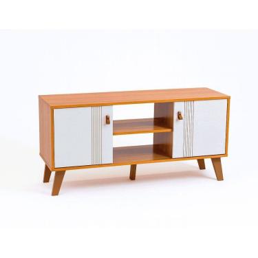 Imagem de Rack Berlim 1,15 M Para Tv De Até 55" Cinamomo-off White - Ssx Multicoisas