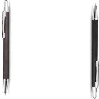 Imagem de Genérico Caneta Esferográfica Azul, Corpo em Papel Reciclado, com Ponta Touch Emborrachada, Escrita Geral, Kit com 2 Unidades (Cinza e Verde 2)