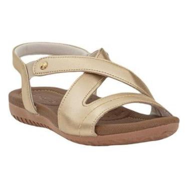 Imagem de Sandália Feminina Prata Velha Tiras Cruzadas com Elástico Usaflex-Feminino