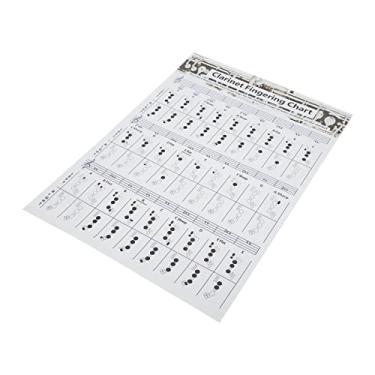 Imagem de EVGATSAUTO Gráfico de Acordes de Clarinete, Treinamento de Dedilhado, Gráfico de Prática de Dedilhado, Acessórios de Trompete (Partitura de acordes de clarinete (tuba))