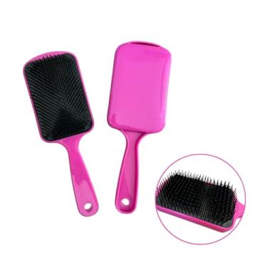 Imagem de Escova Raquete Mágica para Pentear Cabelo Anti Frizz Desembaraçadora - Todos os Tipos de Cabelo - Cores Variadas (Rosa, Roxo, Rosa Claro, Vermelho, Rosa Pink)