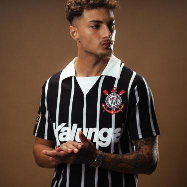 Imagem de Camisa Polo Retrô Corinthians 1990 Masculina-Masculino