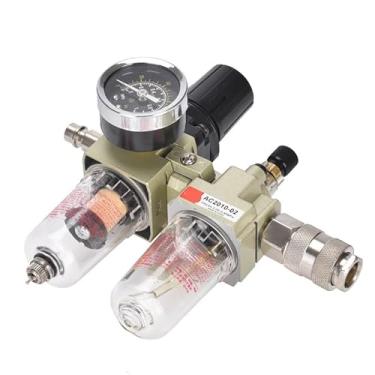 Imagem de Filtro de ar compressor regulador de pressão purga pneumática bomba separador de água de óleo bomba de drenagem manual AC2010-02 SMC tipo 1 peça (AC2010-02 w PC4mm)