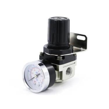 Imagem de 1 unidade de filtro pneumático AR2000-02 G1/10.2 cm bomba de controle compressor regulador de gás unidades de tratamento com medidor ajustável (apenas filtro)