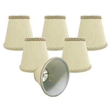 Imagem de Royal Designs, Inc CSO-1040-5BG-6 lustre império bege com acabamento decorativo, 7,6 cm x 12,7 cm x 11,4 cm, conjunto de 6, 6 peças