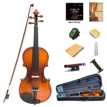 Imagem de Violino MeloCrest MVA-800 tamanho completo 4/4 para adultos iniciantes