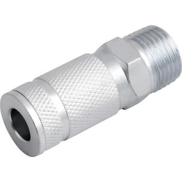 Imagem de Engate Rápido Rosca: 1/2" NPT Macho x 1/4" Vonder Esfera Aço Carbono Z