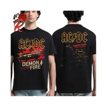 Imagem de Camiseta Clássica AC DC PWR up Tour Europa 2025 Hannover Alemanha Com 