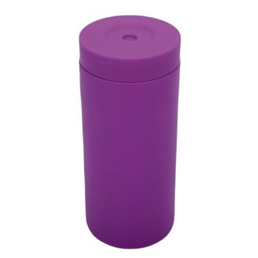 Imagem de Zerodis Dispensador de Líquido para Lavar Louça de Silicone, Loções para As Mãos Recarregáveis ​​simples e Modernas, Xampus, Garrafa de Apertar, Dispensador de Detergente para Pia de (Roxa)