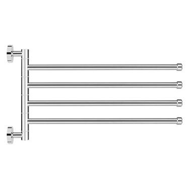 Imagem de Aramox Suporte de Parede para Toalheiros de Aço Inoxidável, Organizador Cromado Antiferrugem para Cozinha e Banheiro Com Superfície Lisa para Pendurar Toalhas e Roupas