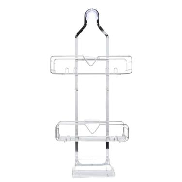 Imagem de Luocute Caddy de Chuveiro, Organizador de Banheiro de Aço Inoxidável, Prateleiras de Várias Camadas Com Suporte de Sabonete, Anel Antiderrapante para Shampoo, Condicionador, Toalhas de