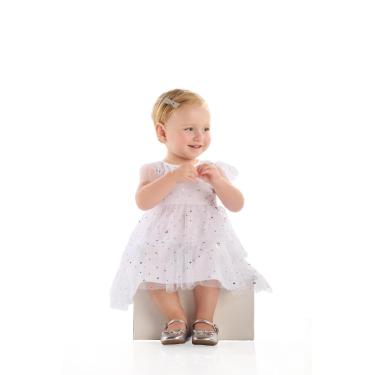 Imagem de Vestido em Tule Forrado para Bebê Quimby-Feminino