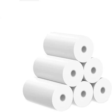 Imagem de Mummed Papel para impressora, 4 rolos para câmera de impressão instantânea infantil, papel de impressão térmica HD (4 rolos)