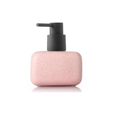 Imagem de Dispensador de sabão líquido para cozinha, dispensador de sabão de cerâmica requintado e durável, frasco de loção de gel de banho, refil de xampu, adequado para banheiro, bomba dispensadora de sabão