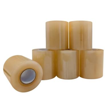 Imagem de Fita para tapete de luta livre – 6 rolos de 10 cm x 21 m, fita de PVC para ginástica, fita de cobertura de costura para tapetes de exercícios de luta livre, fita de carpete resistente de 7 mm (cor