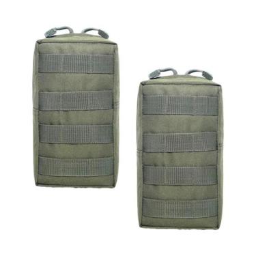 Imagem de Pochete Tática Compacta À Prova d'Água Molle 2 Peças Bolsa Utilitária 