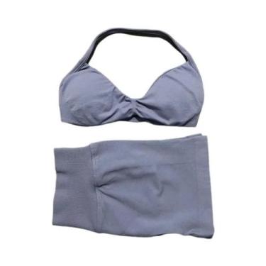 Imagem de Conjunto Esportivo Feminino Com Alças 2 Peças Top De Yoga E Shorts De 