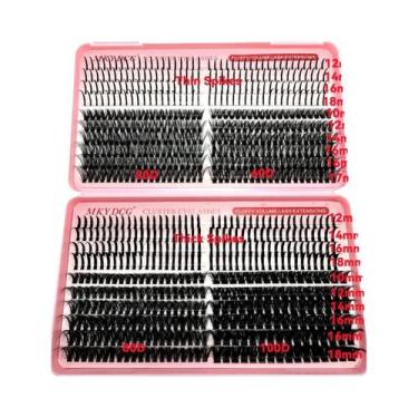 Imagem de Extensões De Cílios Em Grupo 60D-100D, Cílios Individuais Fluffy E Lev