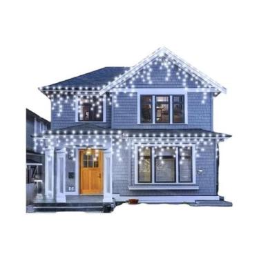 Imagem de Luzes De Cortina De Fadas À Prova d'Água Para Exterior Com 8 Modos, De