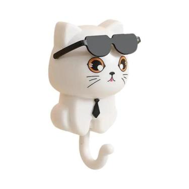 Imagem de Ganchos Adesivos De Parede Para Gatos, Cabideiro Decorativo De Animais
