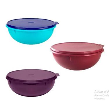 Imagem de Saladeira Tupperware Tigela Mix Armazenar 6,5 Litros - cores sortidas