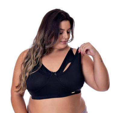 Imagem de Sutiã Maternidade Giovanna Amamentação Sem Bojo Plus Size com Conforto