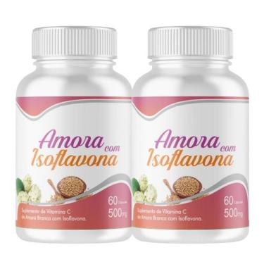 Imagem de Amora Isoflavo na e Vitamina C 500mg 2 Frascos x 60 capsulas Suplement