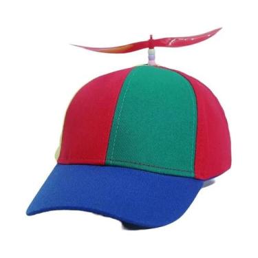 Imagem de Boné Snapback Com Hélice De Helicóptero E Libélula Arco-Íris, Boné Div