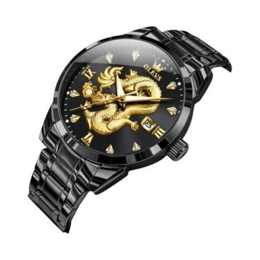 Imagem de Relógio Masculino À Prova d'Água Com Data Luminosa OLEVS 3619, Marca D