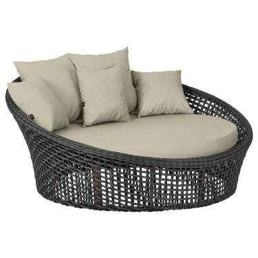 Imagem de Chaise Hungria Pintura Marrom Corda Náutica E7 Trama Preto