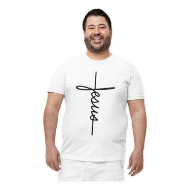 Imagem de Camiseta Jesus Fé Evangélico Gospel Crente - BLACKCHIC, Branco, M