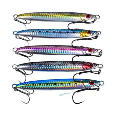 Imagem de 5 Peças Isca Artificial De Metal Com Olho 3D E Laser Popper Para Pesca