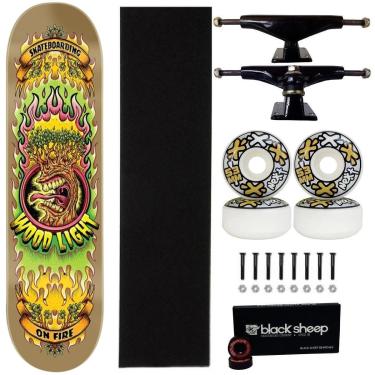 Imagem de Skate Wood Light Fiberglass Montado Profissional 8.1 Next 53-Masculino
