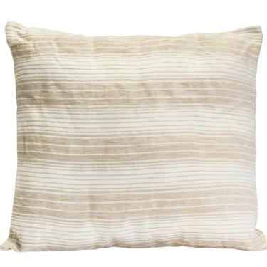 Imagem de Capa De Almofada Decorativa Chenille 1 Peça 45x45 Cm 65% Poliéster, 35% Algodão - Bege