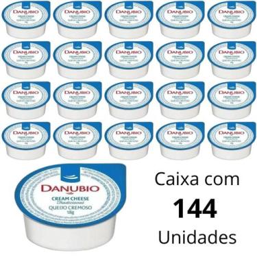 Imagem de Cream Cheese Tradicional Danubio Em Sachê Blister De 18g Caixa Com 144