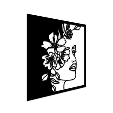 Imagem de Quadro Alto Relevo 30X30Cm Folhagem Decorativo Mdf - Decoraset