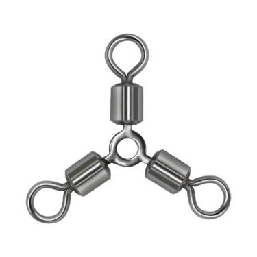 Imagem de Giradores De Pesca Luminosos De Aço Inoxidável 3 Vias Goture 50 Peças 