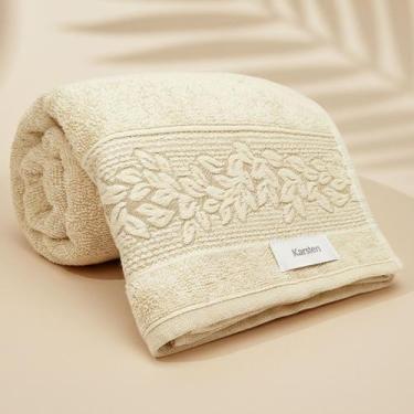 Imagem de Toalha de Banho Karsten Provence 100% Algodão - Barra em Floral Grossa