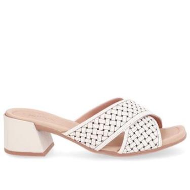 Imagem de TAMANCO USAFLEX SALTO BLOCO EM COURO REF UD25001 FEMININO-Feminino