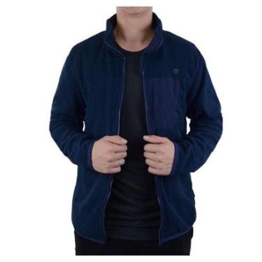 Imagem de Jaqueta Masculina Upman Fleece Térmica  UV50+ Marinho - 104R-Masculino
