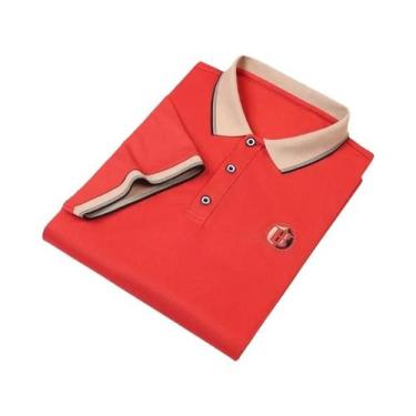 Imagem de Camisa polo masculina de manga curta com camisa polo bordada - NONE, B