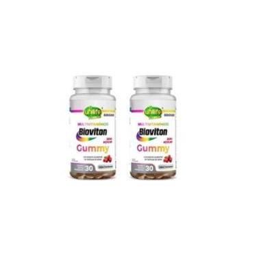 Imagem de Kit 2 Multivitamínico Gummy Unilife Bioviton 2x30 Gomas De Framboesa-Unissex